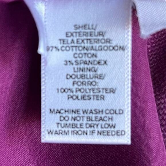 LOFT PURPLE AND WHITE Tropical VACATION RESORT Print Pencil Skirt Plus SIZE 16 - Picture 8 of 10